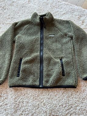 Columbia Sportswear Olive Green Sherpa Jacket Women’s M